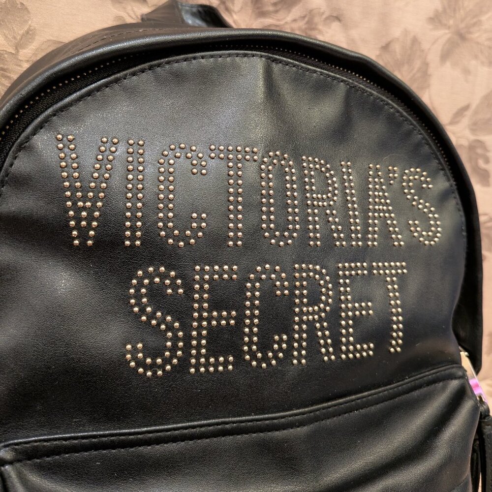 Victoria's Secret Black Glam Rock City Backpack, Used! - Picture 2 of 15